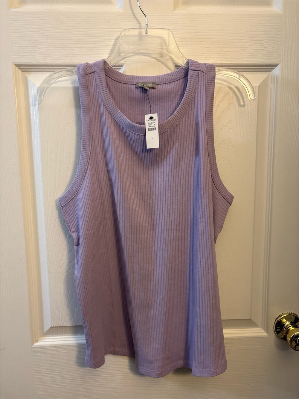 Talbots Lavender Ribbed Sleeveless Tank